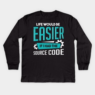 Funny Programming Code Programmer Coder Gift Kids Long Sleeve T-Shirt